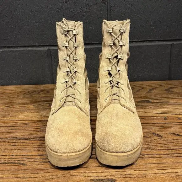 Belleville Tan Leather Tactical Desert Combat Boots Men’s 6.5 R - Picture 3 of 8